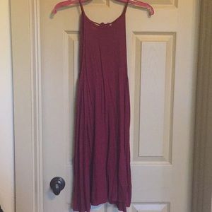 Burgundy dress